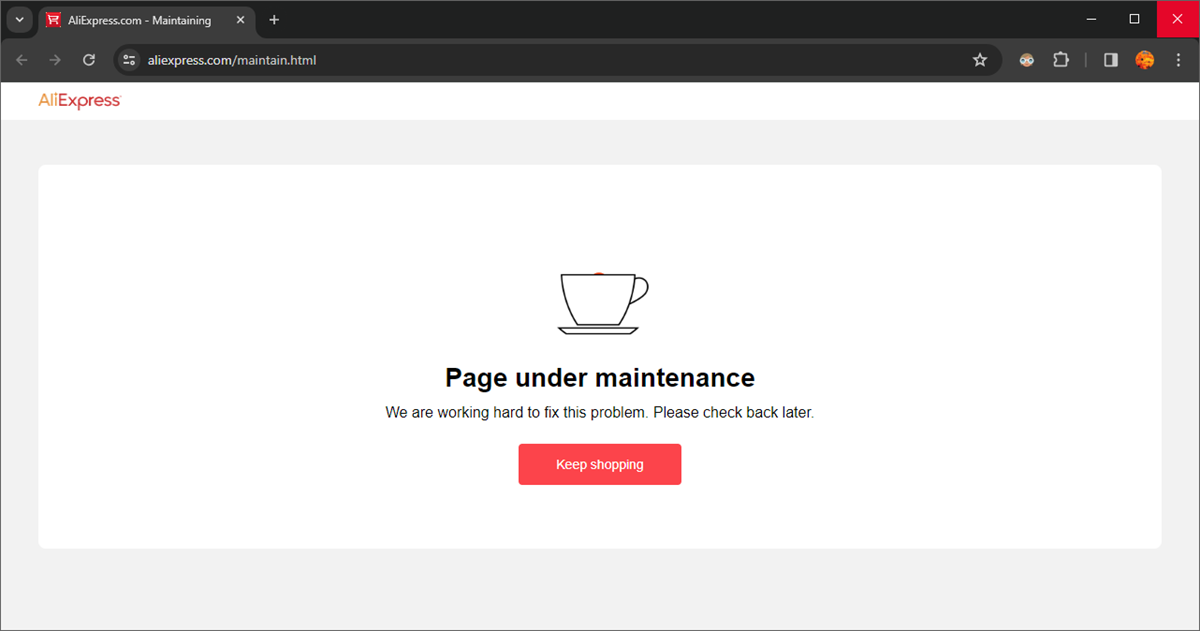 Želite otići na podstranicu s proizvodom, i dočeka vas ovo – ne održavaju oni ništa, nego je riječ o vrlo šlampavim web-developerima